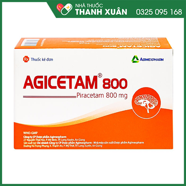 Agicetam 800 điều trị các triệu chứng thần kinh